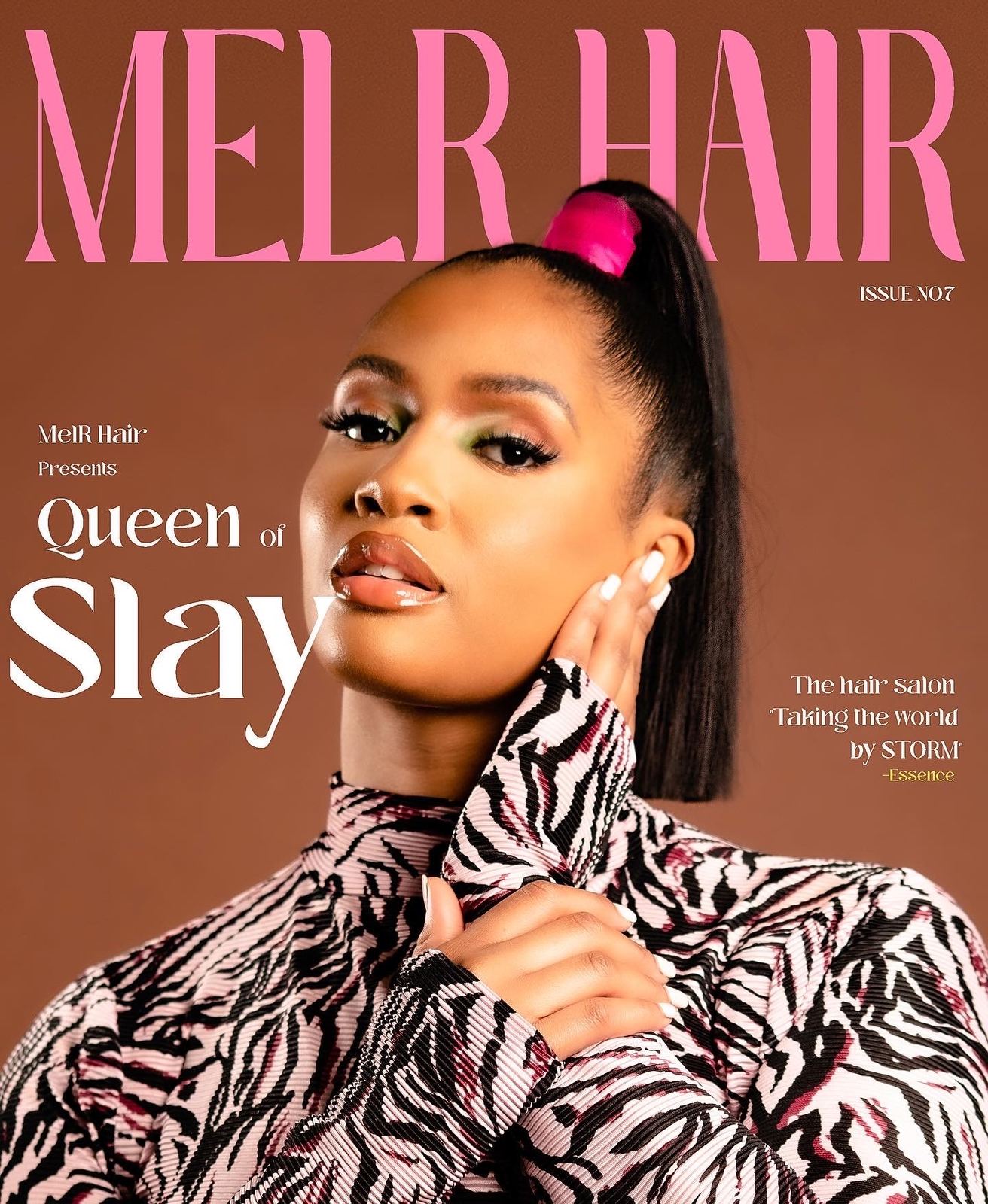 Melr Hair magazine cover shoot